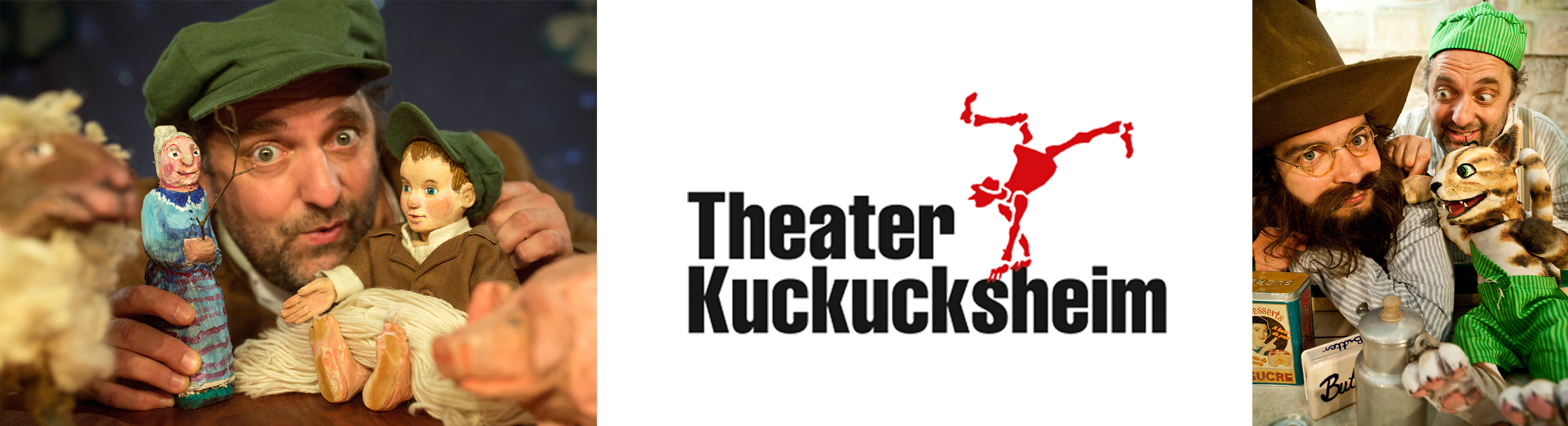 Bilder und Logo des Theaters Kuckucksheim