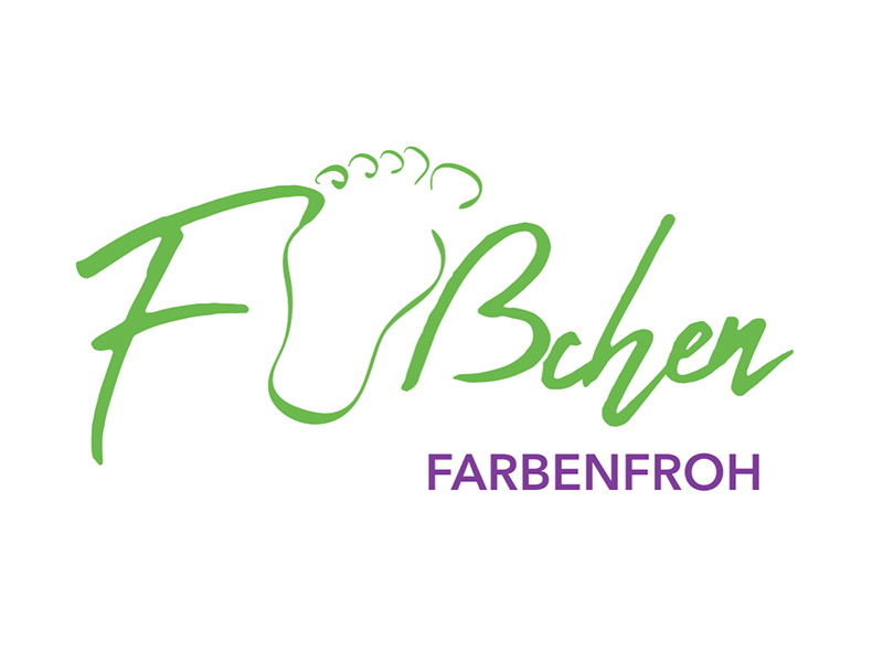 Logo Füßchen Farbenfroh